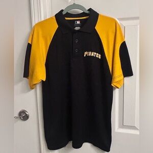 Genuine Merchandise Kids Pittsburgh Pirates Black & Gold Polo Shirt